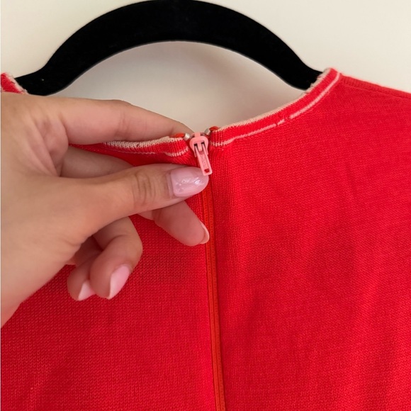 Vintage 70s Orange Acrylic Sleeveless Top - Picture 3 of 5